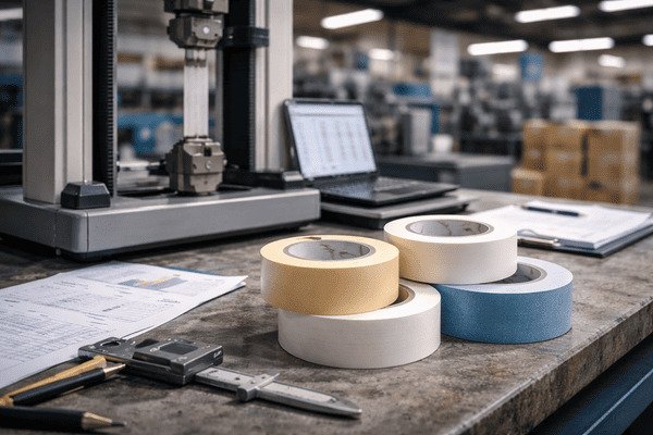 Quality control testing for industrial tapes